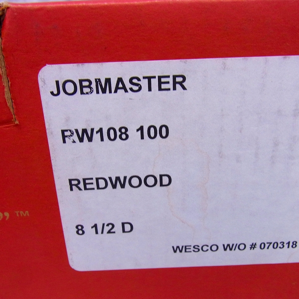 実際に弊社で買取させて頂いたWESCO/ウエスコ CUSTOM JOBMASTER/カスタムジョブマスター 旧ロゴ  レッドウッド ワークブーツ RW108100/8.5Dの画像 8枚目