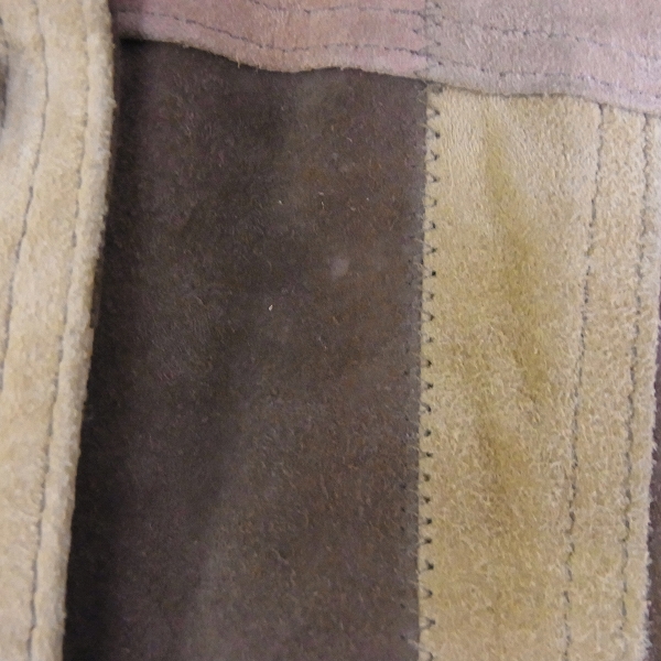 実際に弊社で買取させて頂いたHysterics/ヒステリックス ゴートレザー パッチワーク コート Fの画像 9枚目