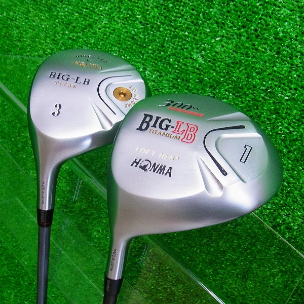 実際に弊社で買取させて頂いた★HONMA/ホンマ BIG-LB 300cc レフティ ドライバー+FW 1W/3W R-1 2つ星 ★★