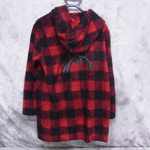 実際に弊社で買取させて頂いたRoen/ロエン HIROMU TAKAHARA/ヒロムタカハラ 16AW LONG CHECK PK -02RED-/パーカー/Lの画像 1枚目