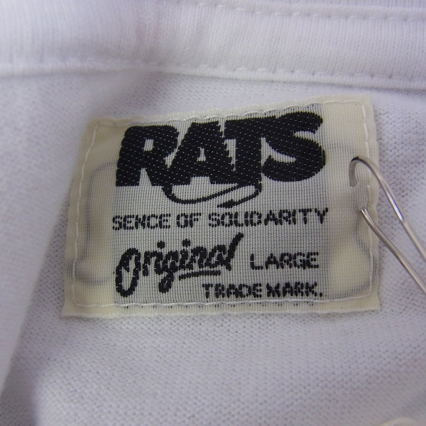 実際に弊社で買取させて頂いたRATS/ラッツ 16SS プリントTee/Tシャツ ホワイト/L 16'RT-0404の画像 2枚目