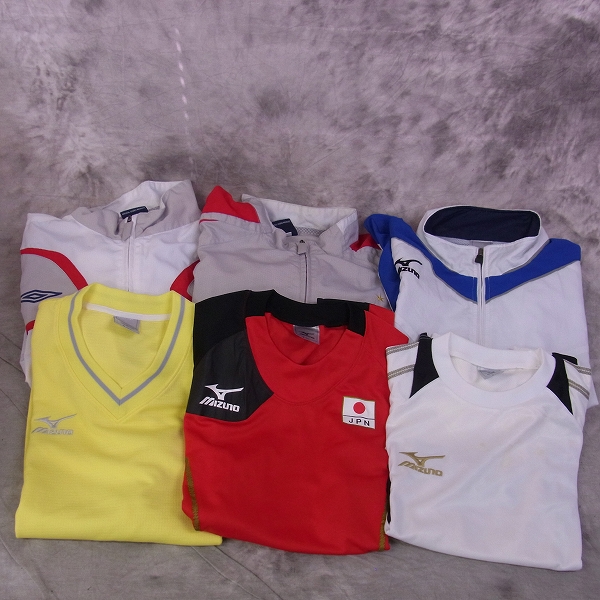 実際に弊社で買取させて頂いたMIZUNO/ミズノ DIADORA/ディアドラ　NIKE/ナイキ他 スポーツウェア ウインドブレーカー等 140～XL 15点まとめての画像 1枚目