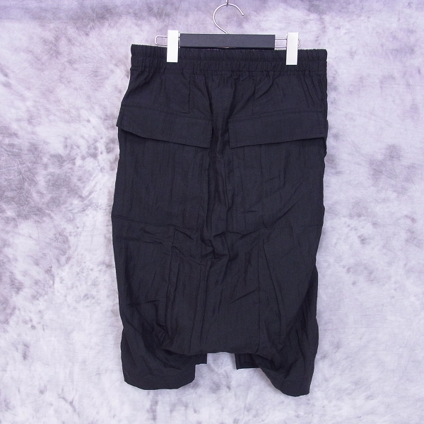 実際に弊社で買取させて頂いたRick Owens/リックオウエンス シルク混 ドローストリングパンツ Sの画像 1枚目