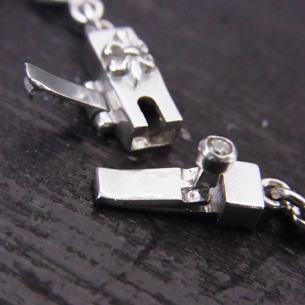 実際に弊社で買取させて頂いたLoree Rodkin/ローリーロドキン タイニーハートクロスチェーン/18KWG/20インチの画像 1枚目