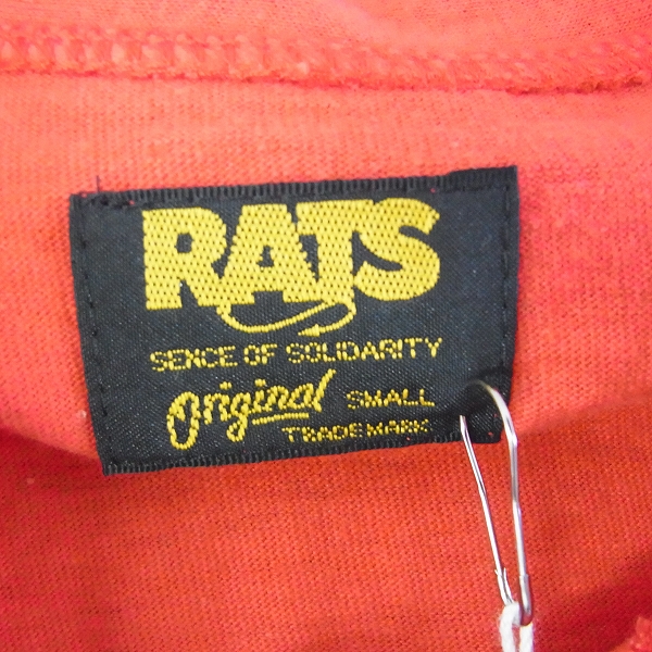 実際に弊社で買取させて頂いたRATS/ラッツ 16SS 七分丈 ヘンリーネックTee レッド/S 16'RTC-0303の画像 2枚目