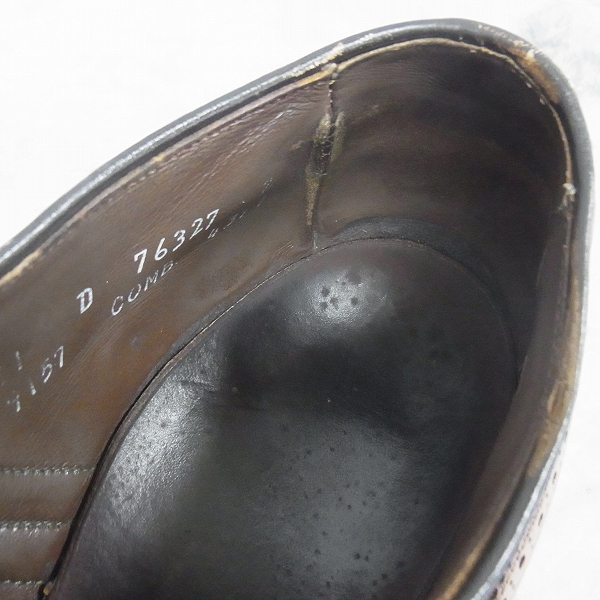 実際に弊社で買取させて頂いたAllen Edmonds/アレンエドモンズ MacNeil/マックニール ウィングチップ シューズ/11の画像 4枚目