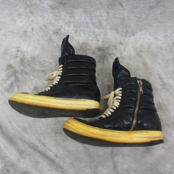 実際に弊社で買取させて頂いたRICK OWENS/リックオウエンス 初期 ジオバスケットスニーカー 41の画像 3枚目