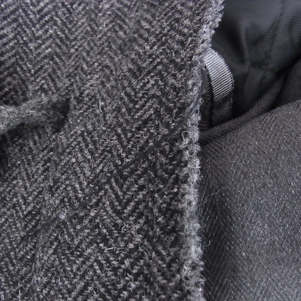 実際に弊社で買取させて頂いたjunhashimoto/ジュンハシモト ツイードブランケットダッフルコート 4の画像 4枚目