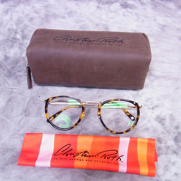 実際に弊社で買取させて頂いたChristian Roth/クリスチャンロス 日本製 眼鏡フレーム デミ柄 CR F07 C-3の画像 6枚目