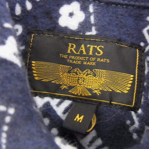 実際に弊社で買取させて頂いたRATS/ラッツ 16SS PRINT FLANNEL SHIRT 総柄シャツ 16'RS-0206/Mの画像 2枚目