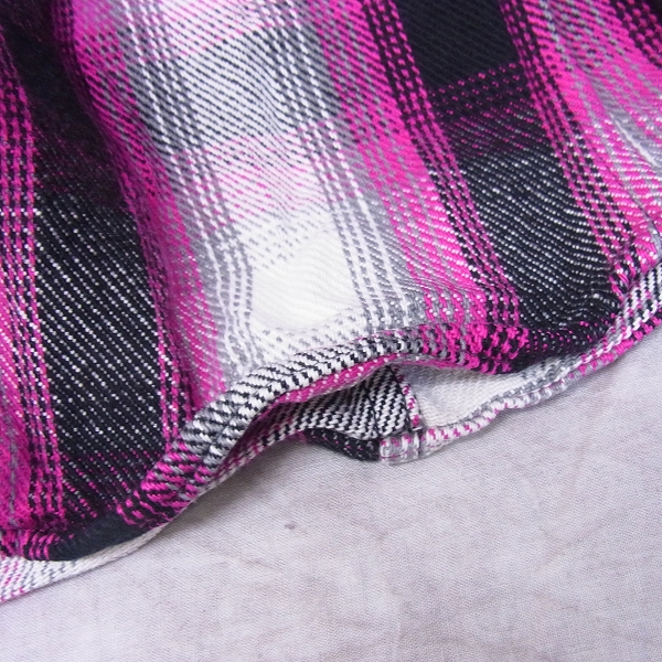 実際に弊社で買取させて頂いたjunhashimoto/ジュンハシモト　HOOK SHIRTS original nel/フックネルシャツ SHT014 NEL01/3の画像 6枚目