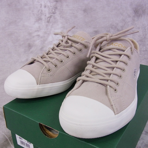 実際に弊社で買取させて頂いたLACOSTE/ラコステ WEB限定スエードシューズ MAH001 オフホワイト UK6.5