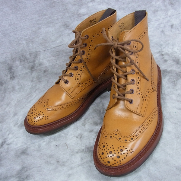 実際に弊社で買取させて頂いたTRICKER'S/トリッカーズ ウィングチップ カントリーブーツ レザー ブラウン M2508/9