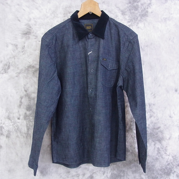 実際に弊社で買取させて頂いたRATS/ラッツ 16AW CORDUROY COLLAR SHIRT TYPE-A コーデュロイカラーシャツ/L