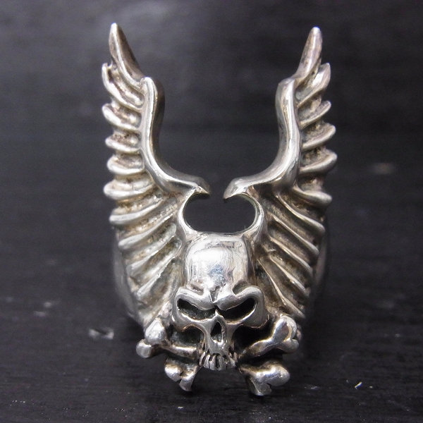 実際に弊社で買取させて頂いたTHIRTEEN DESIGNS/サーティーンデザインズ フライングスカル リングの画像 1枚目