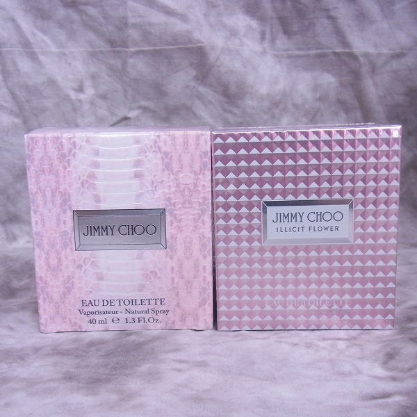 実際に弊社で買取させて頂いたJIMMY CHOO オードトワレ40ml イリジット フラワー オードトワレ40ml 2点セット