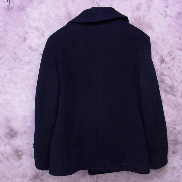 実際に弊社で買取させて頂いたBLUE BLUE/ブルーブルー カシミヤ混 ウール Pコート/JK763/Lの画像 1枚目