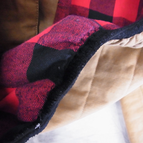 実際に弊社で買取させて頂いたFACTOTUM/ファクトタム 中綿切替ジャケット/内側チェック柄44の画像 5枚目