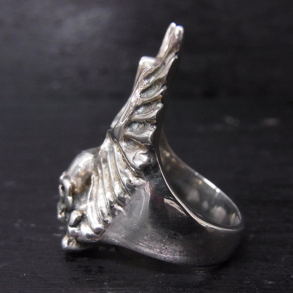 実際に弊社で買取させて頂いたTHIRTEEN DESIGNS/サーティーンデザインズ フライングスカル リングの画像 2枚目