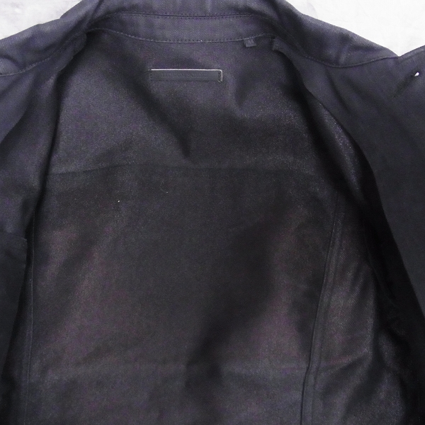 実際に弊社で買取させて頂いたLITHIUM HOMME/リチウムオム ブラックデニムジャケット 44の画像 9枚目