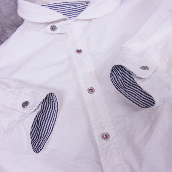 実際に弊社で買取させて頂いたEDIFICE/エディフィス コットン プルオーバー シャツ 七分丈/38の画像 4枚目