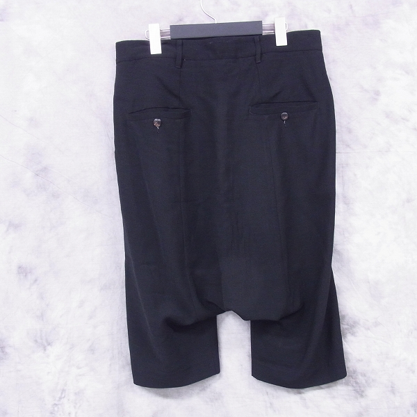 実際に弊社で買取させて頂いたRick Owens/リックオウエンス メンズ ハーフパンツ ブラック/XSの画像 1枚目