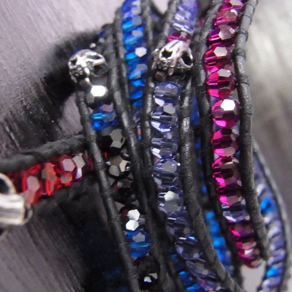 実際に弊社で買取させて頂いたチャンルー×ブラッディマリー 5ラップ化け猫スカルレッドMIXの画像 2枚目