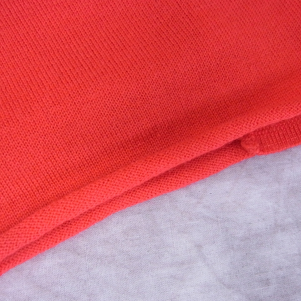 実際に弊社で買取させて頂いたjunhashimoto/ジュンハシモト サイドリブカーディガン ネオンレッド KNT1002 WOL01/4の画像 5枚目