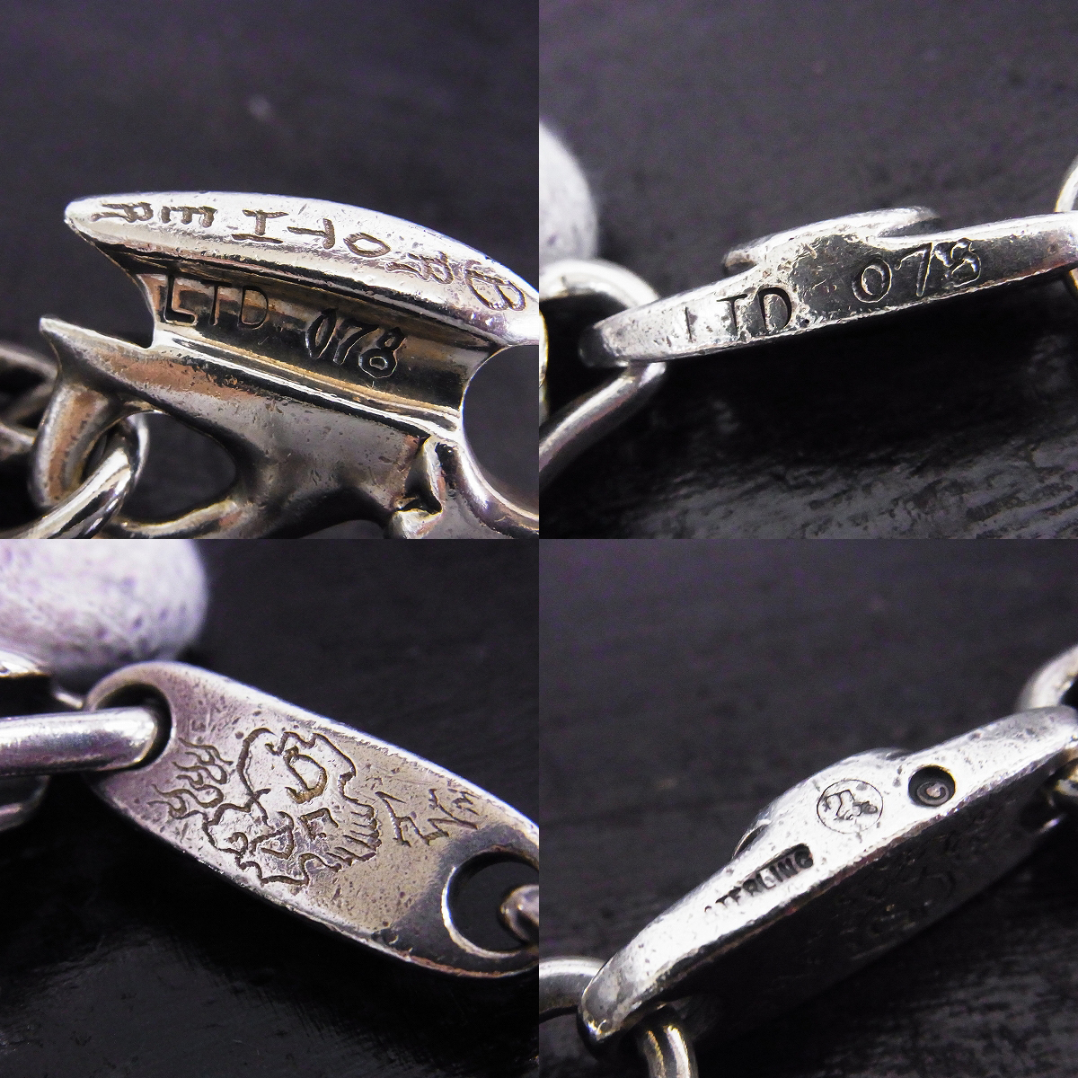 実際に弊社で買取させて頂いたTRAVIS WALKER/トラヴィスワーカー 2スカル&クロスリングウォレットチェーンの画像 4枚目