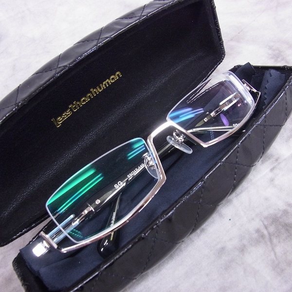 実際に弊社で買取させて頂いたLess than human/レスザンヒューマン メガネフレーム 銀河 Ginga-1010の画像 6枚目