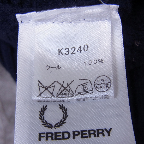 実際に弊社で買取させて頂いたFRED PERRY/フレッドペリー クルーネックセーター/Mの画像 3枚目