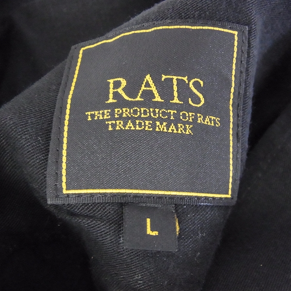 実際に弊社で買取させて頂いたRATS/ラッツ 16SS RAYON DISCHARGE PRONT レーヨン長袖シャツ L/S SHIRT Lの画像 2枚目