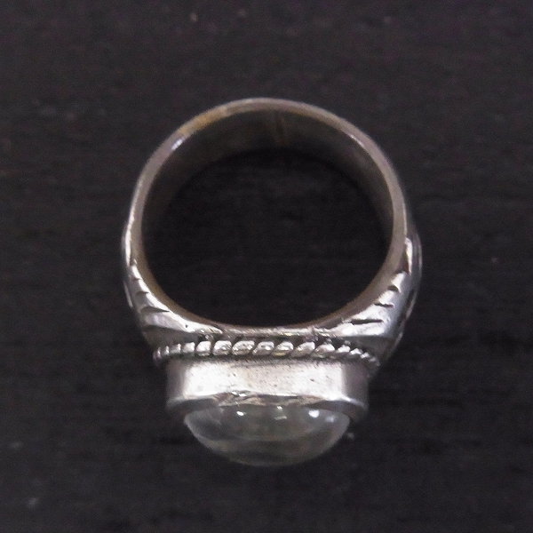 実際に弊社で買取させて頂いたCRAZY PIG/クレイジーピッグ クリスタル スカルリング 13.5号 の画像 3枚目