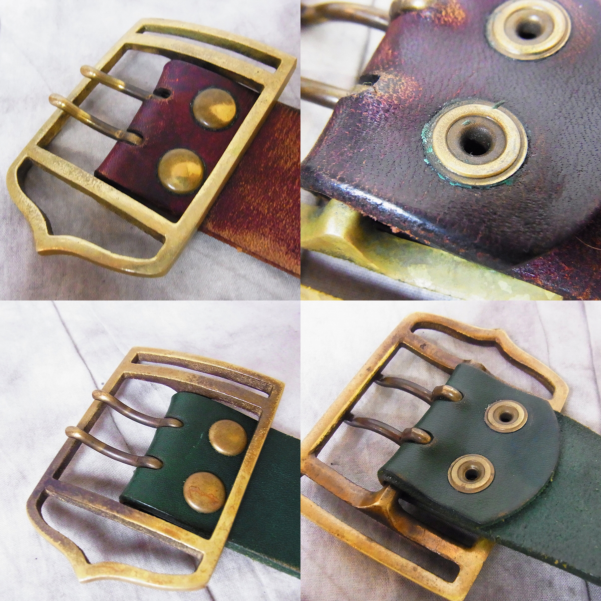 実際に弊社で買取させて頂いたEYEFUNNY/アイファニー  レザーベルト スタッズ1ダイヤ　2点セットの画像 4枚目