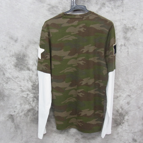 実際に弊社で買取させて頂いたHYDROGEN/ハイドロゲン スカルワッペン 迷彩シャツ Mの画像 1枚目
