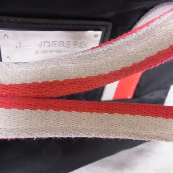 実際に弊社で買取させて頂いたJ.LINDEBERG/Jリンドバーグ ロゴプレート付き ミニトートバッグ JL-907の画像 5枚目