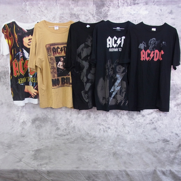 実際に弊社で買取させて頂いたAC/DC HIGHWAY TO HELL他 バンドTシャツ 5点セット