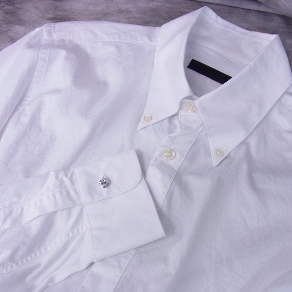 実際に弊社で買取させて頂いたjunhashimoto/ジュンハシモト サイドジャージーシャツ SHT1020 ホワイト/5の画像 3枚目