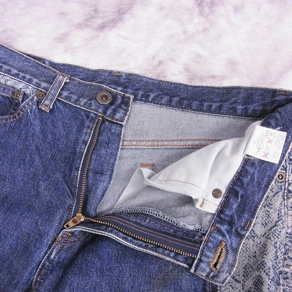 実際に弊社で買取させて頂いたHYSTERICS/ヒステリックス 切り替えデニムパンツ/ジーンズ Lの画像 2枚目