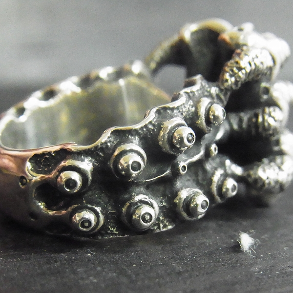 実際に弊社で買取させて頂いたDeaf Breed/デフブリード R-9 デザインシルバーリング 20号の画像 3枚目