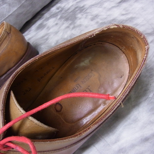 実際に弊社で買取させて頂いたJOHN LOBB/ジョンロブ BARROS/バロス レザーシューズ 9013/7.5Eの画像 4枚目