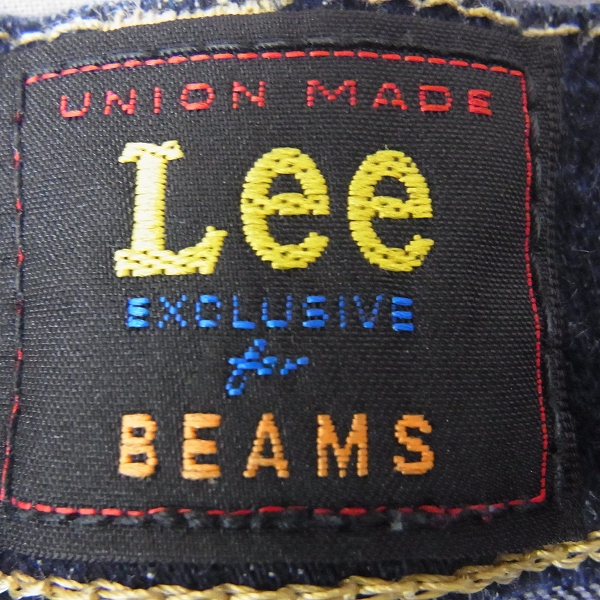 実際に弊社で買取させて頂いたLEE×BEAMS ワンウォッシュ ストレートデニムパンツ LB0045/28の画像 4枚目