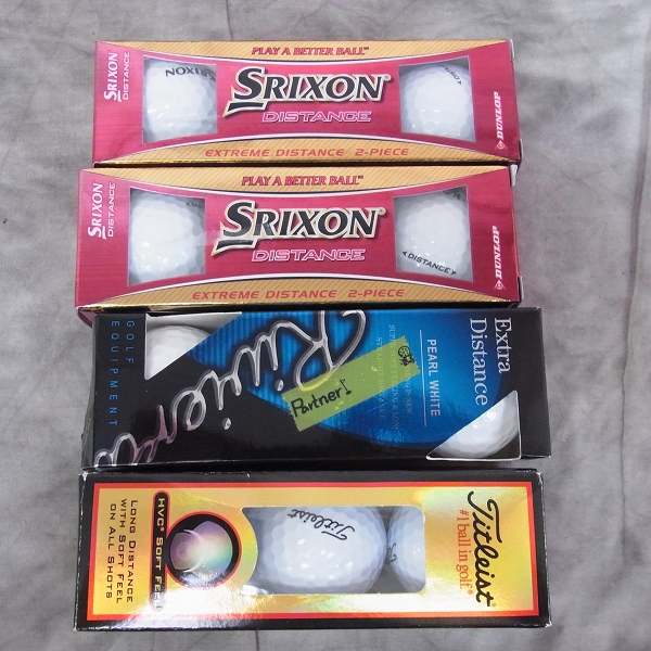 実際に弊社で買取させて頂いたSRIXON/XXIO/Titleist スリクソン/ゼクシオ/タイトリスト等 DISTANCE AEROSPIN等 ゴルフボール まとめ7点の画像 1枚目