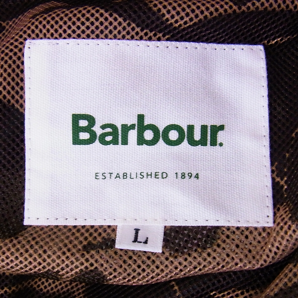 実際に弊社で買取させて頂いたBARBOUR/バブアー インターナショナルジャケット スリムフィット Lの画像 2枚目