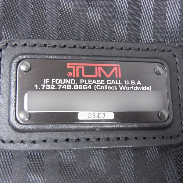 TUMI ガーメントバッグ 231D3