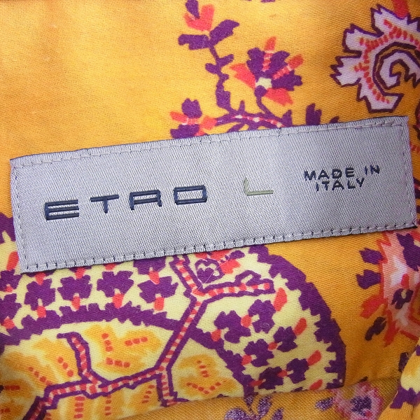 実際に弊社で買取させて頂いたETRO/エトロ ペイズリー 総柄シャツ 2点セット L/XLの画像 3枚目