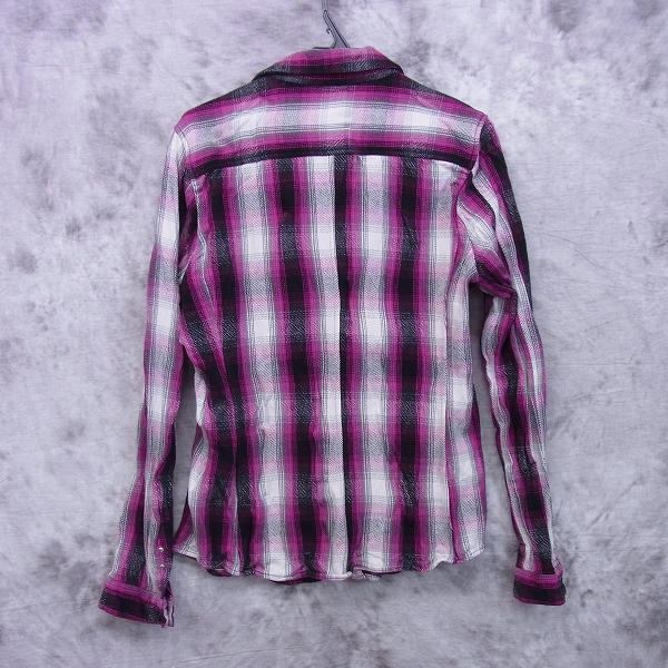 実際に弊社で買取させて頂いたjunhashimoto/ジュンハシモト　HOOK SHIRTS original nel/フックネルシャツ SHT014 NEL01/3の画像 1枚目