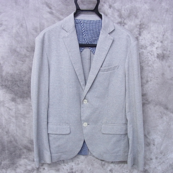 実際に弊社で買取させて頂いたEDIFICE/エディフィス　2Bテーラードジャケット/サマージャケット 裏地ギンガムチェック/44