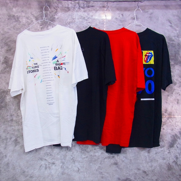 実際に弊社で買取させて頂いたRolling Stones/ローリングストーンズ 1990年 初来日等 バンドTシャツ 4点セットの画像 1枚目