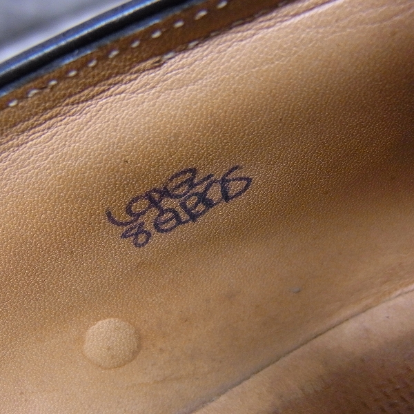 実際に弊社で買取させて頂いたJOHN LOBB/ジョンロブ LOPEZ/ロペス コインローファー レザーシューズ/8Eの画像 5枚目